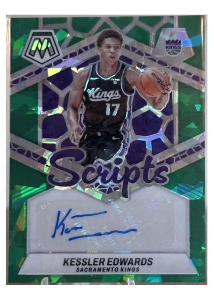 2023 Panini Mosaic Scripts Kessler Edwards #MS-EDW card
