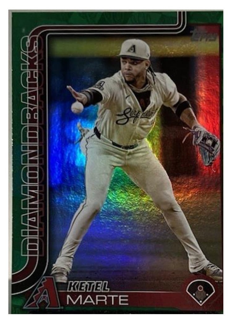 2025 Topps Base Set Ketel Marte Spring Training Green #128 card