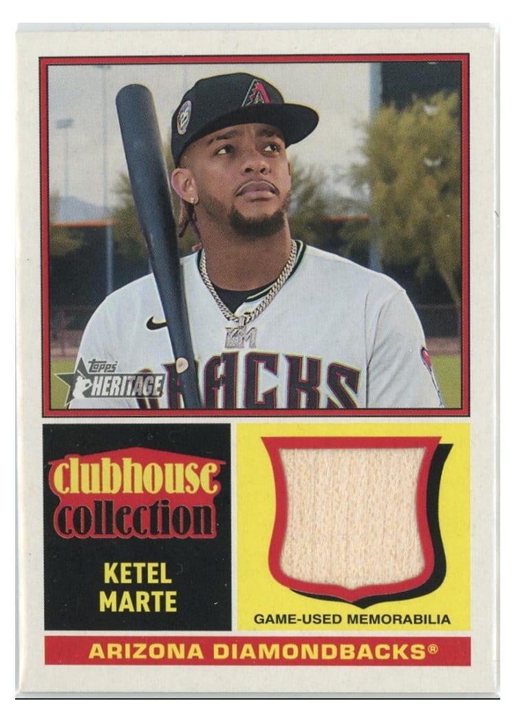 2025 Topps Heritage Clubhouse Collection Relics Ketel Marte #CCR-KM card