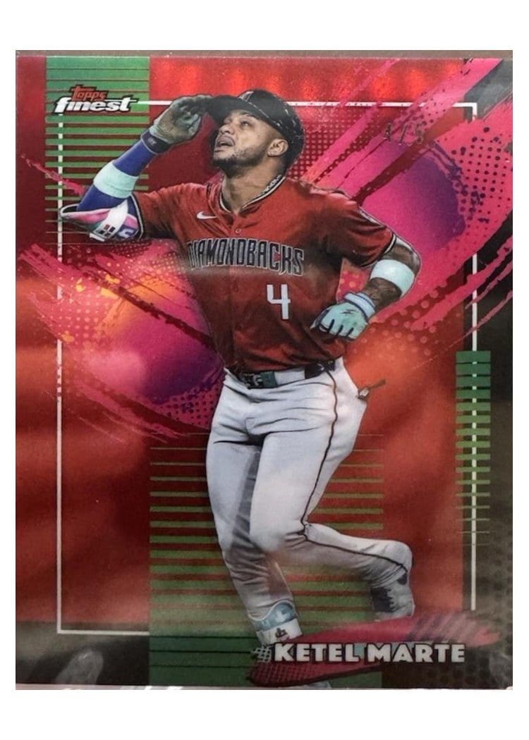 2026 Topps Finest Ketel Marte Red Refractor #202 card