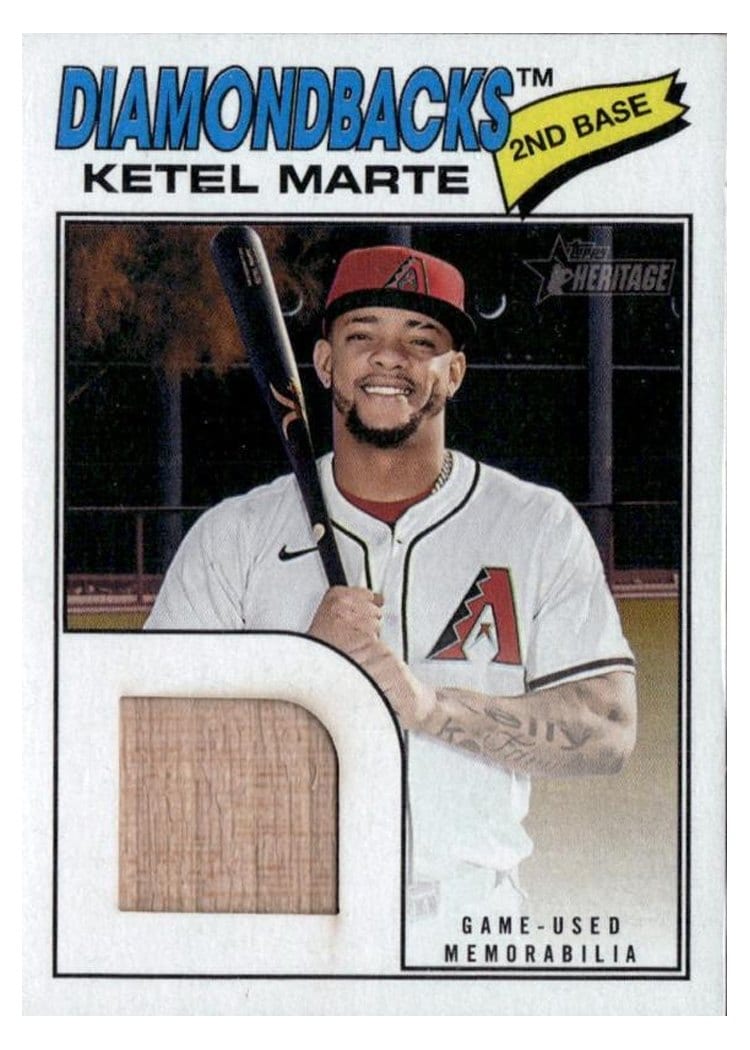2026 Topps Heritage Real One Relics Ketel Marte #ROR-KM card