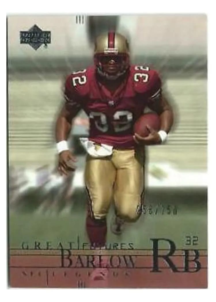 2001 Upper Deck Legends Kevan Barlow #93 card