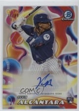 2025 Bowman Chrome Melt Mashers Autographs Kevin Alcántara #MMA-KA card