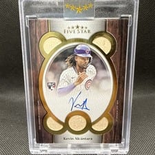 2025 Topps Five Star Quintuple Relic Autographs Kevin Alcántara #QRA-KA card