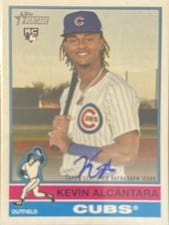 2025 Topps Heritage Real One Autographs Kevin Alcántara #ROA-KA card