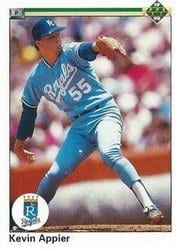 1990 Upper Deck Base Set Kevin Appier #102 card