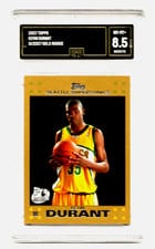 2007 Topps Kevin Durant Gold #112 card