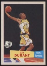 2007 Topps 1957-58 Variation Kevin Durant 1957 #112 card