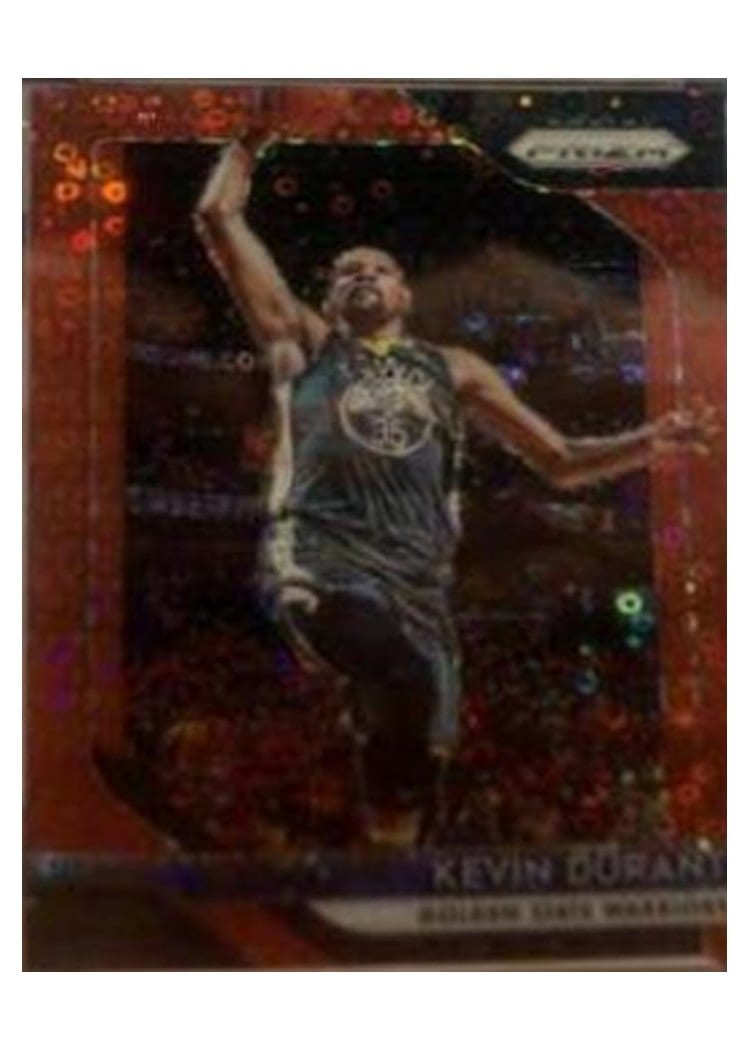 2018-19 Panini Prizm Base Set Kevin Durant Fast Break Prizm Red #252 card