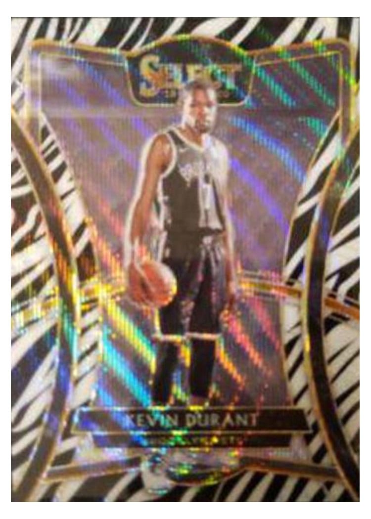 2019-20 Panini Select Base Set Kevin Durant #191 card