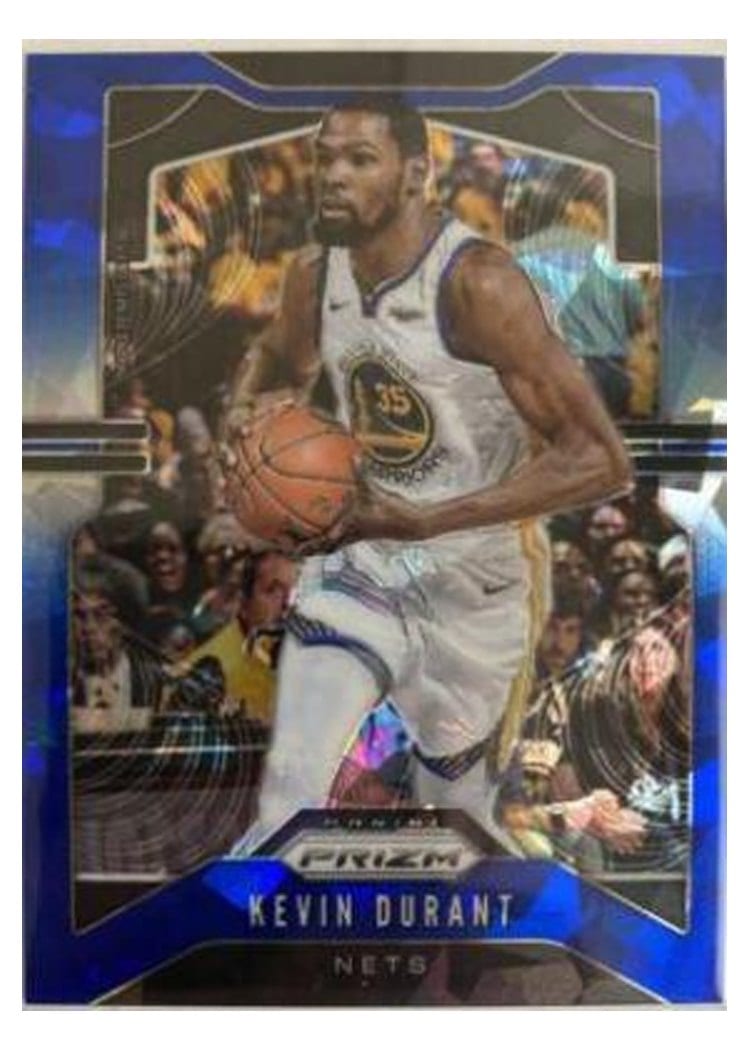 2019 Panini Prizm Kevin Durant #210 card