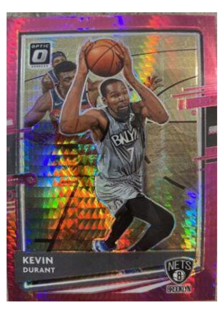 2020-21 Donruss Optic Base Set Kevin Durant Hyper Pink #136 card