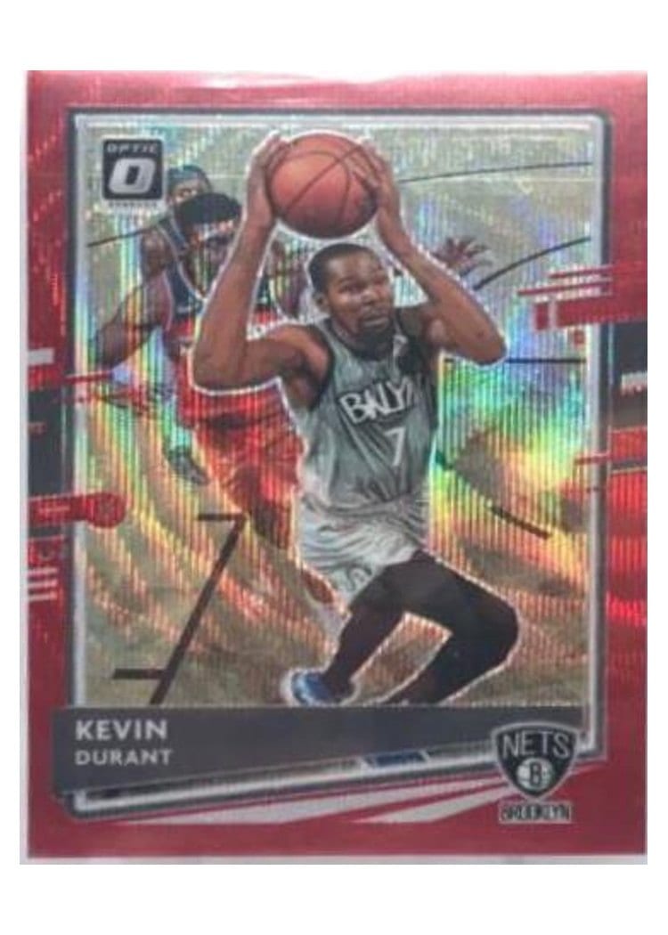 2020-21 Donruss Optic Base Set Kevin Durant Red Wave #136 card