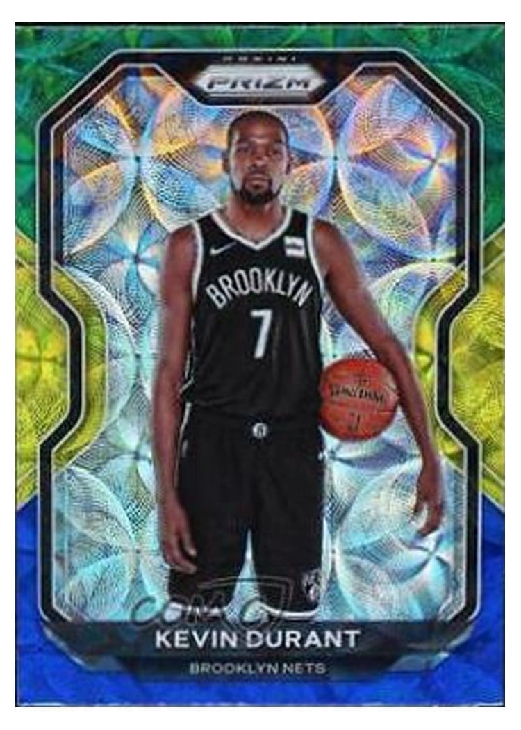 2020-21 Panini Prizm Base Set Kevin Durant #81 card