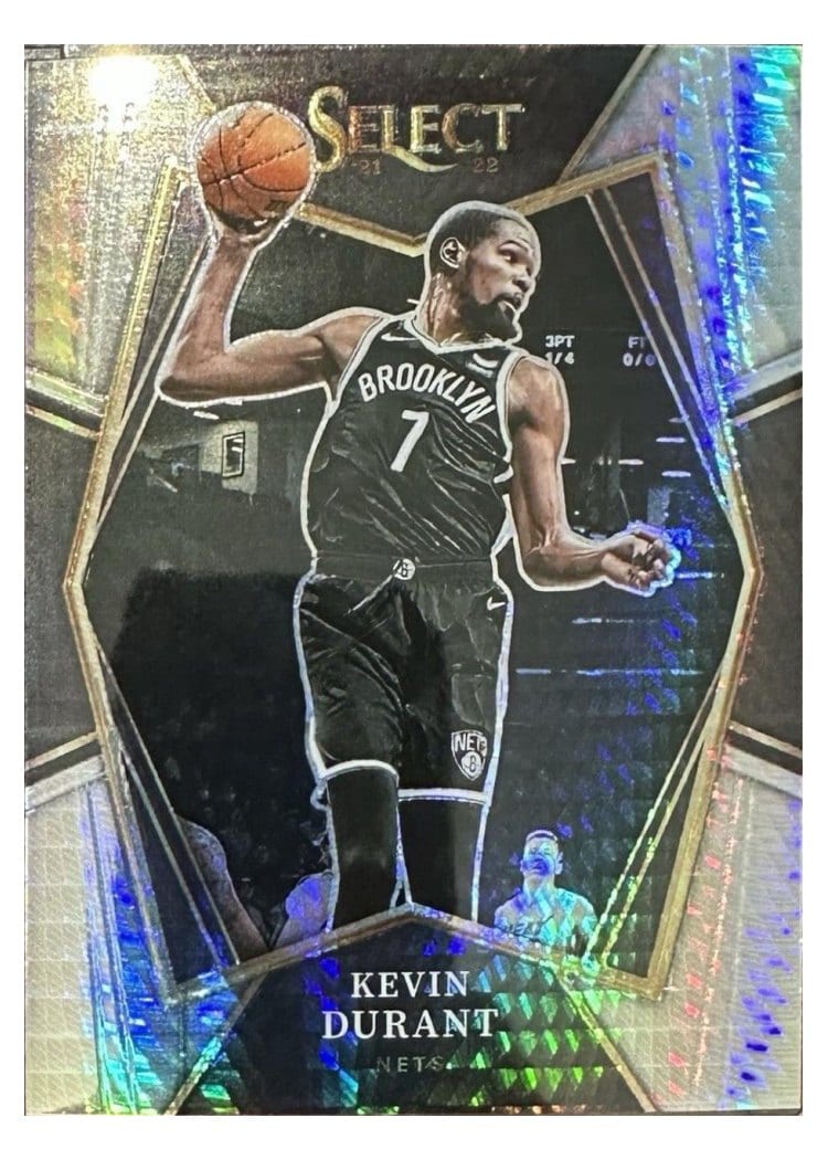 2021-22 Panini Select Base Set Kevin Durant Lucky Envelopes Prizm #135 card