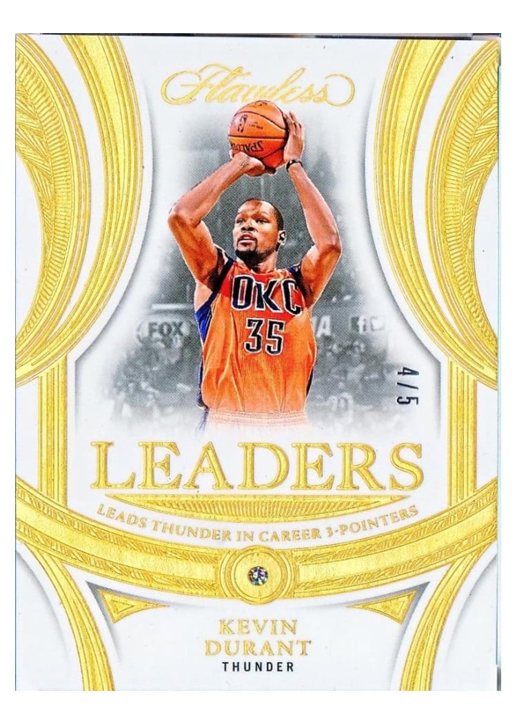 2024-25 Panini Flawless Base Gems Kevin Durant #161 card