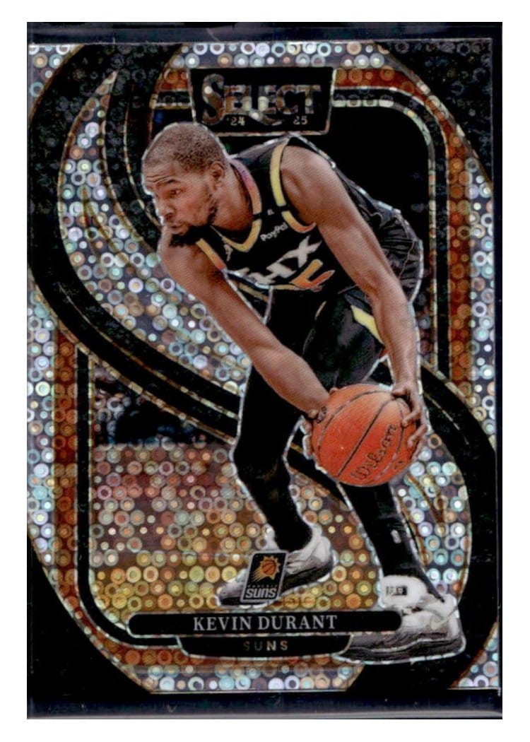 2024-25 Panini Select Base Set Kevin Durant Disco Prizm #127 card
