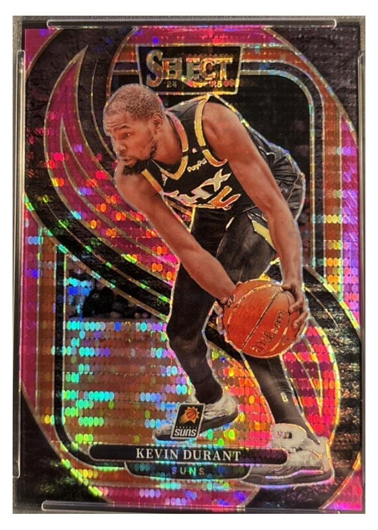 2024-25 Panini Select Base Set Kevin Durant Neon Purple Pulsar Prizm #127 card