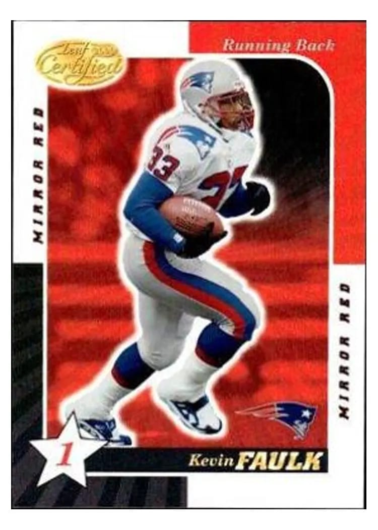 2000 Leaf Certified Kevin Faulk #58 card