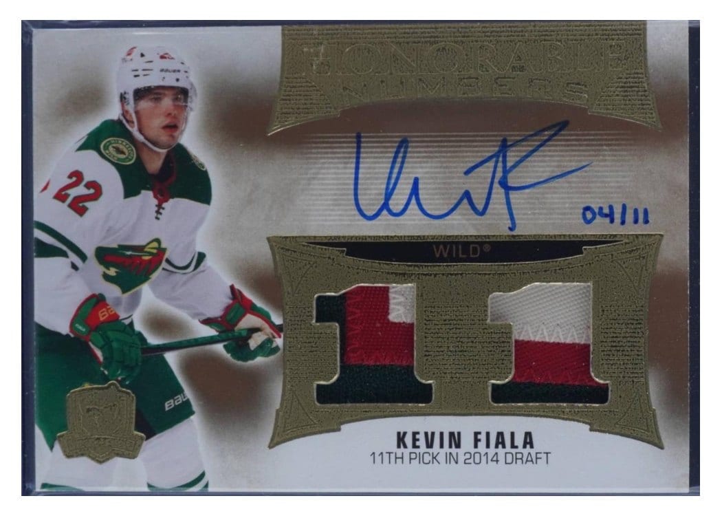 2021-22 Upper Deck The Cup Honorable Numbers Kevin Fiala #HR-KF card
