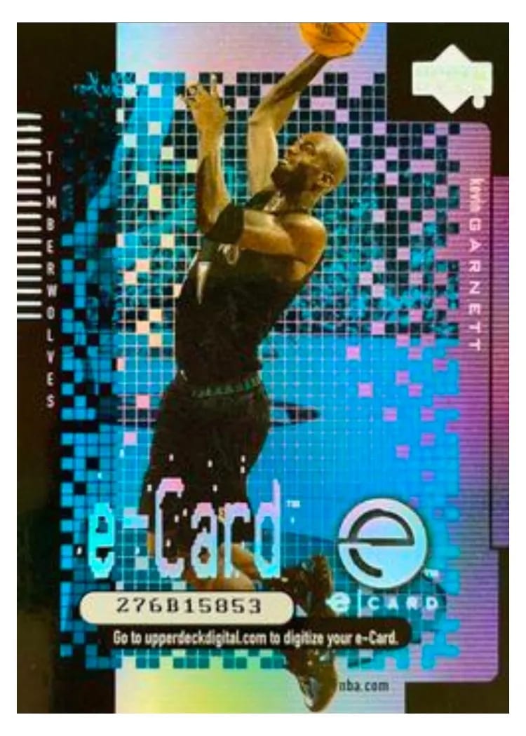 2000 Upper Deck E-Card Kevin Garnett #EC2 card