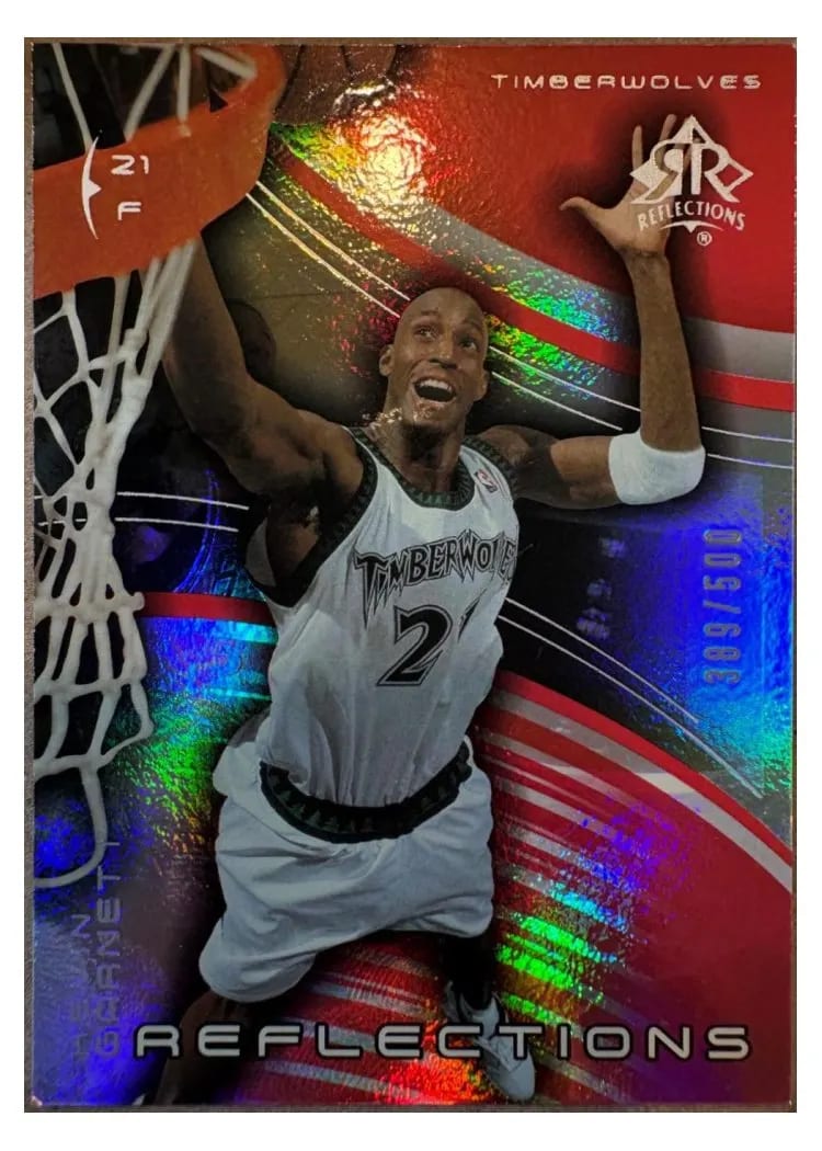 2004 Upper Deck Reflections Kevin Garnett Ruby #47 card