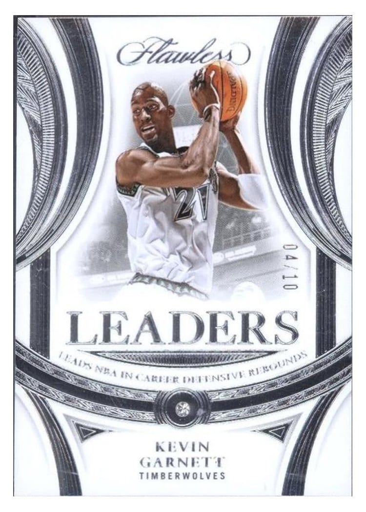 2024-25 Panini Flawless Base Gems Kevin Garnett #169 card