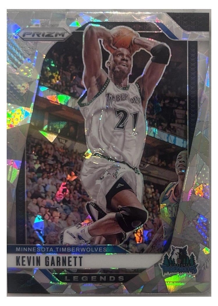 2024-25 Panini Prizm Base Set Kevin Garnett White Ice #283 card