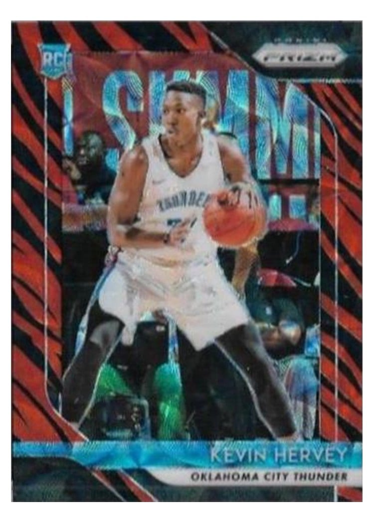 2018-19 Panini Prizm Base Set Kevin Hervey Tiger Stripe Choice Prizm #29 card