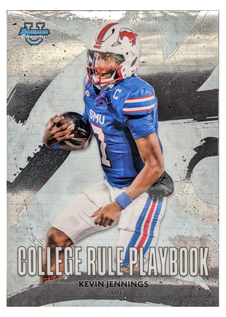 2025 Bowman University Chrome College Rule Playbook Kevin Jennings #CRP-5 card