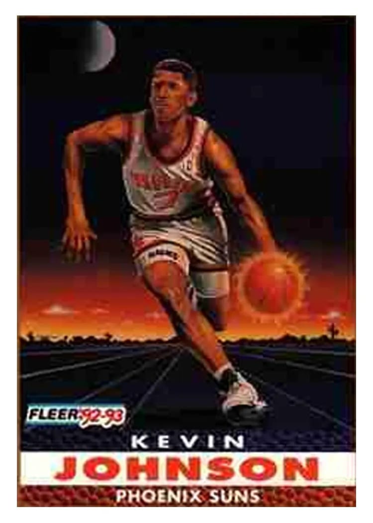 1992 Fleer Kevin Johnson #252 card