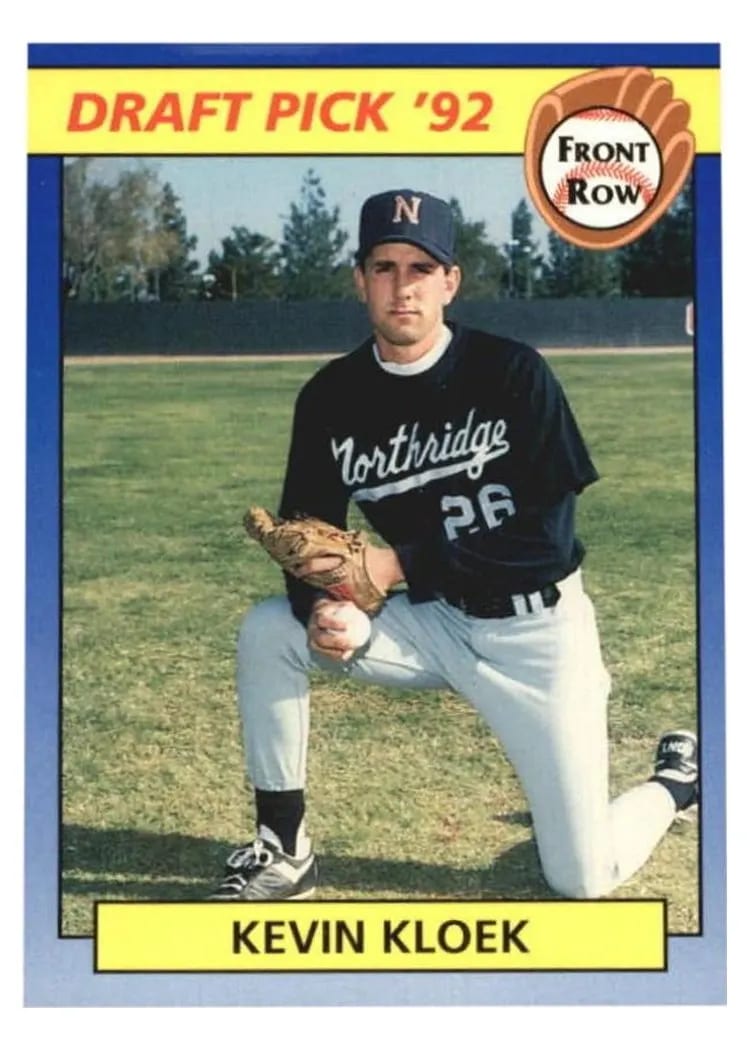 1992 Front Row Draft Picks Kevin Kloek #30 card