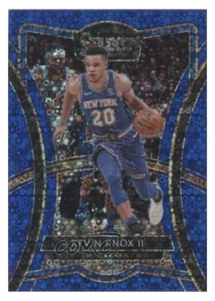 2019-20 Panini Select Base Set Kevin Knox II Blue Disco Prizm #103 card