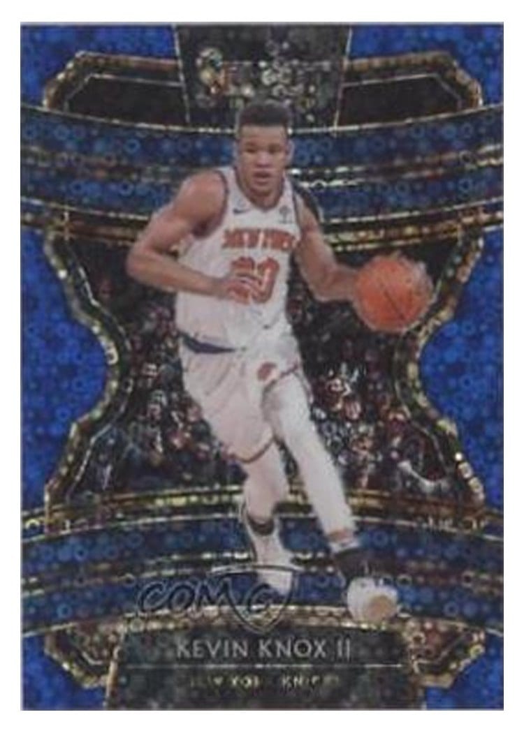 2019-20 Panini Select Base Set Kevin Knox II Blue Disco Prizm #75 card