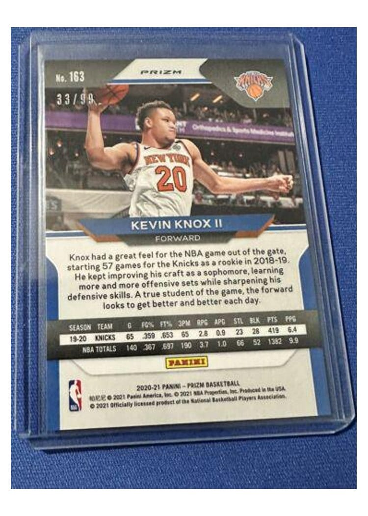 2020-21 Panini Prizm Base Set Kevin Knox II #163 card