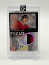 2023-24 Upper Deck Premier Premier Focus Autograph Patch Rookies Kevin Korchinski #PFR-KK card