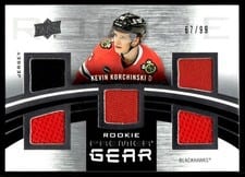 2023-24 Upper Deck Premier Premier Gear Rookies Jersey Kevin Korchinski #PGR-KK card
