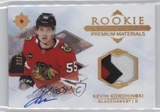 2023-24 Upper Deck Ultimate Collection Rookie Signature Premium Materials Kevin Korchinski #RSM-KK
