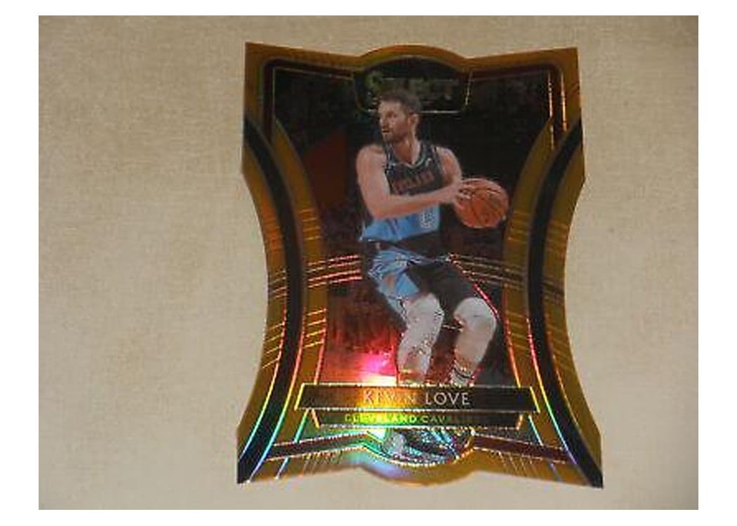 2019-20 Panini Select Base Set Kevin Love Die Cut Orange Prizm #113 card