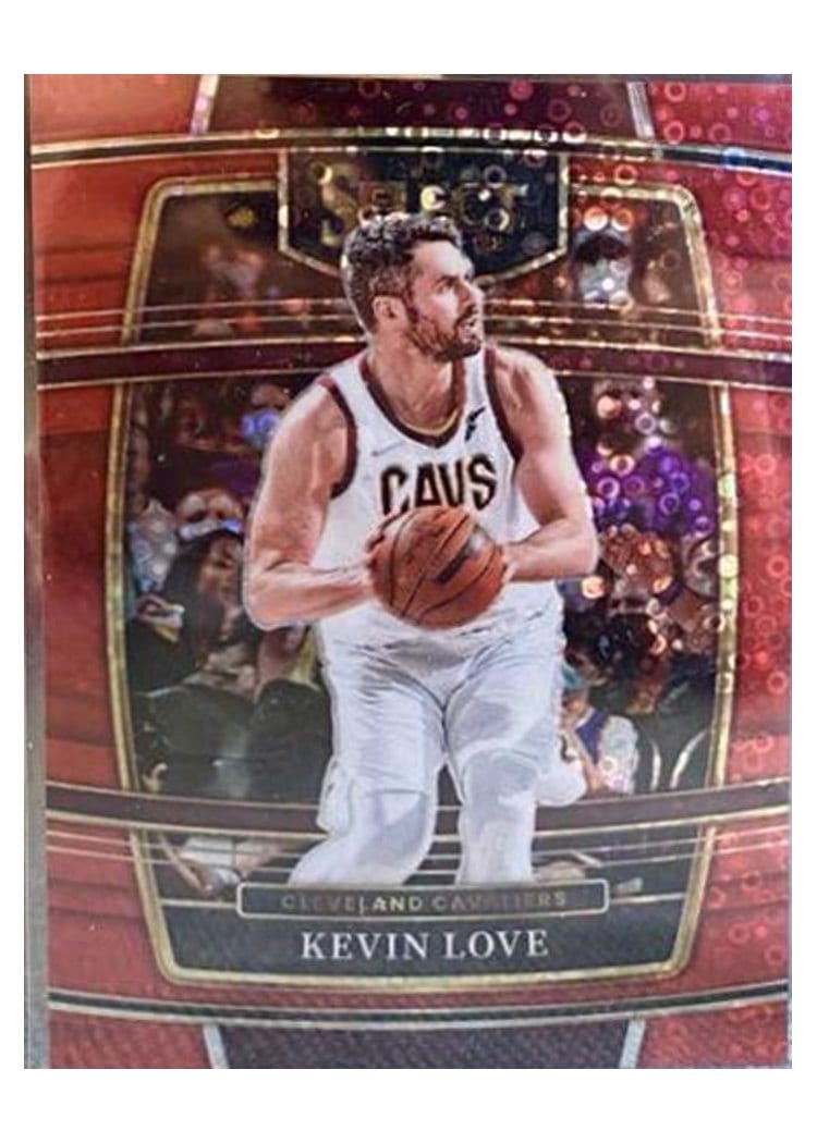 2021-22 Panini Select Base Set Kevin Love Red Disco Prizm #60 card