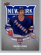 2025-26 Upper Deck New York Rangers Centennial Base Set Kevin Lowe #46 card
