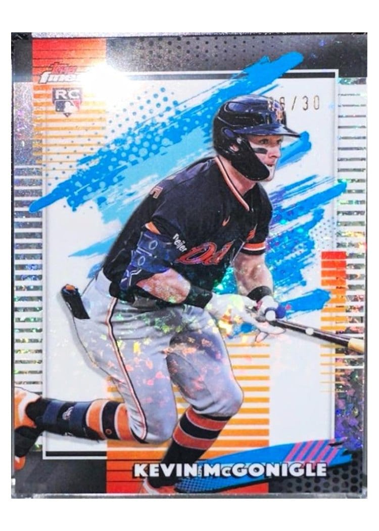 2026 Topps Finest Kevin McGonigle White X-Fractor #147 card
