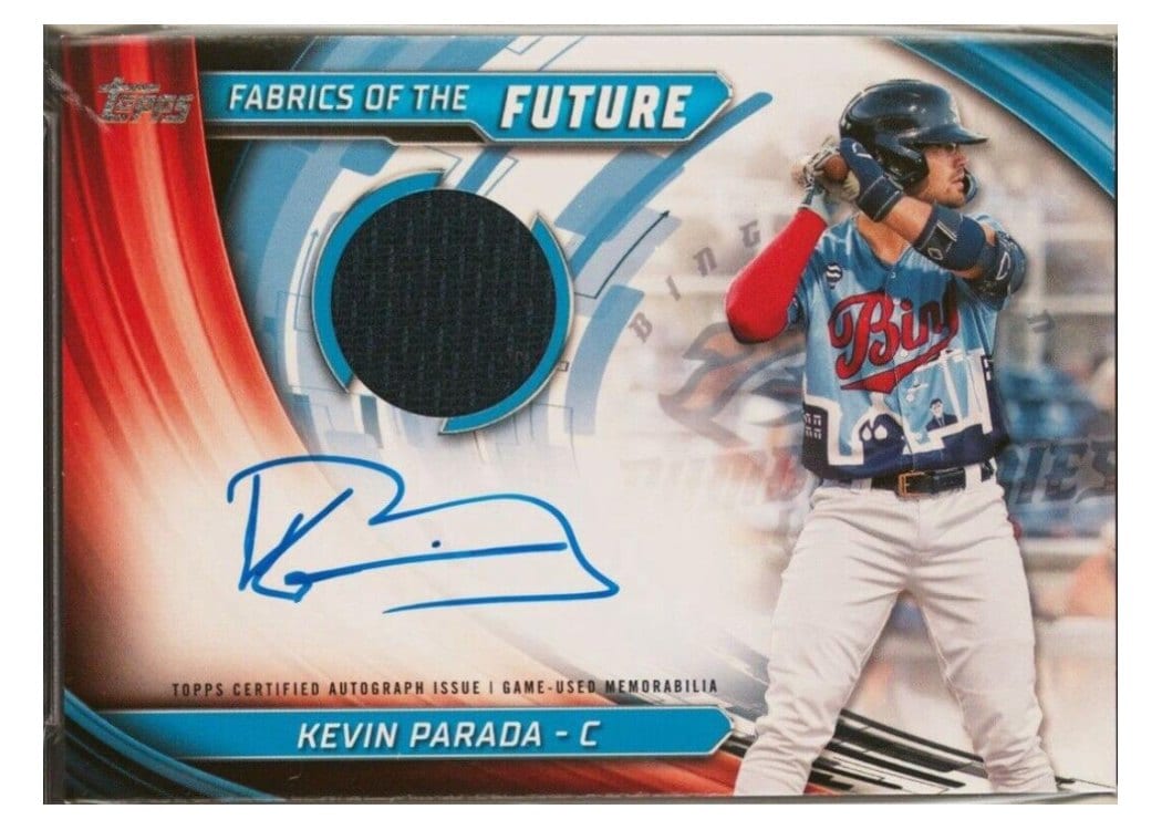 2024 Topps Pro Debut Fabrics of the Future Autograph Relics Kevin Parada #FOTF-KP card