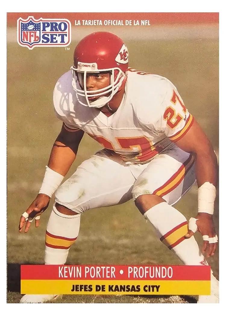 1991 Pro Set Spanish Kevin Porter #105 card