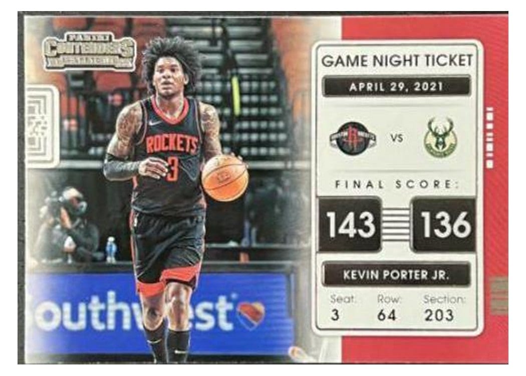 2021-22 Panini Contenders Game Night Ticket Kevin Porter Jr #14 card