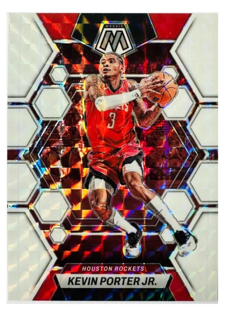 2022-23 Panini Mosaic Base Set Kevin Porter Jr White #133 card
