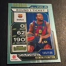 2025 Panini Contenders EuroLeague Kevin Punter #23 card