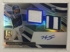 2022 Panini Chronicles Spectra Rookie Dual Jersey Autographs Kevin Smith #RDJA-KS card