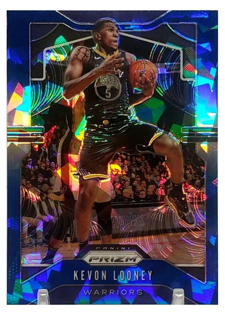 2019-20 Panini Prizm Base Set Kevon Looney Blue Ice Prizm #104 card