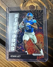 2025 Panini Prizm Black Fireworks Kewan Lacy #12 card